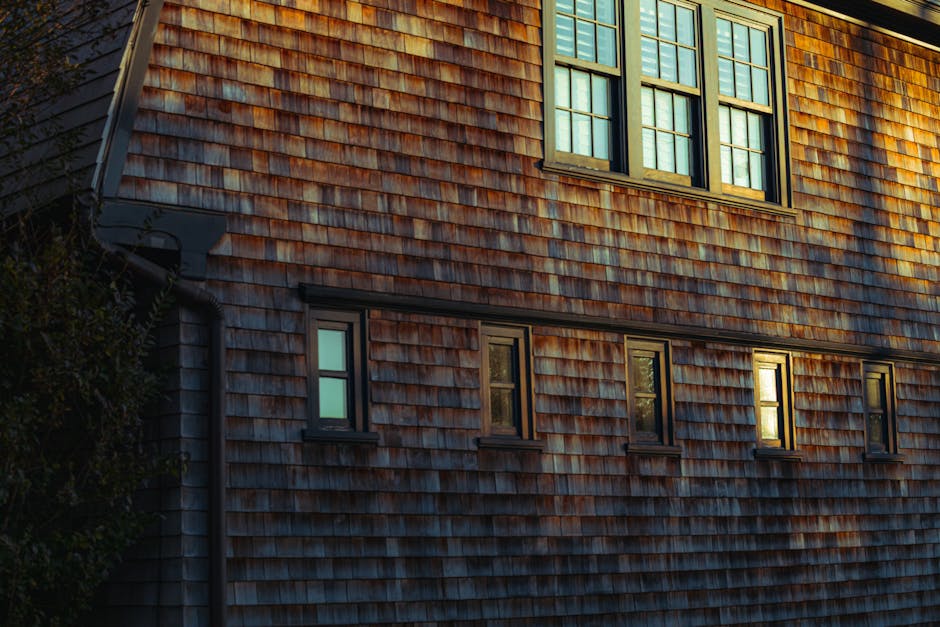 Freshly installed modern vinyl house siding